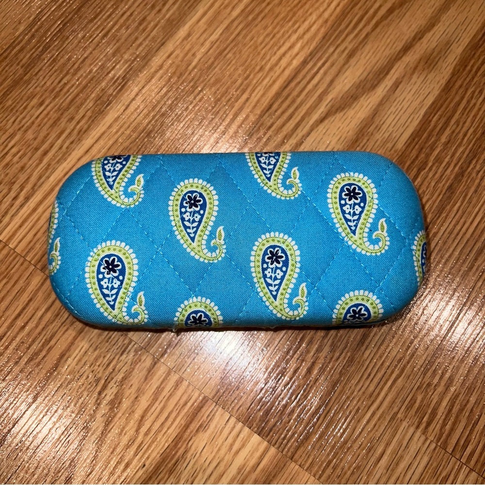 Vera Bradley Bermuda Blue retired Spring 2005‎ Hard Clamshell Eyeglass Case